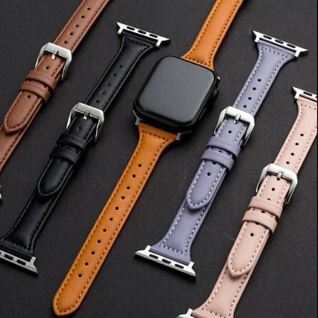 Slim Leather Apple Watch Band