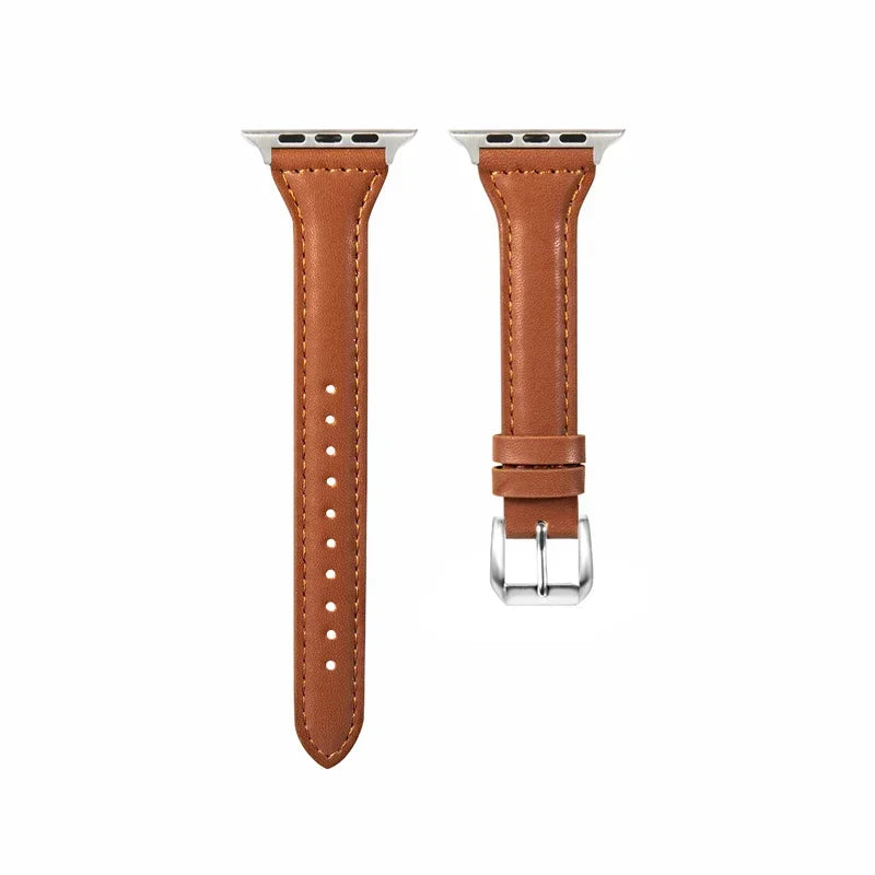 Slim Leather Apple Watch Band