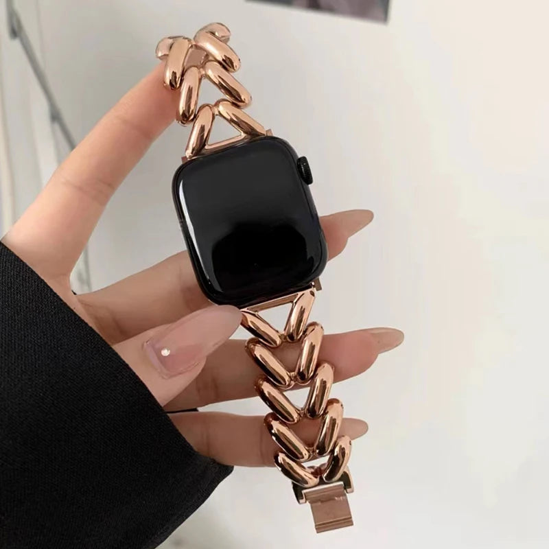 Metal Strap Apple Watch Band