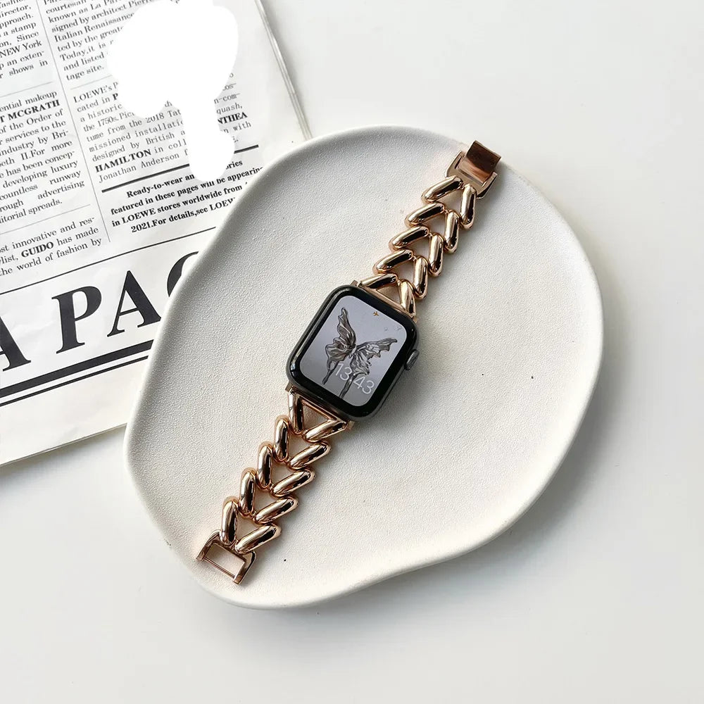 Metal Strap Apple Watch Band