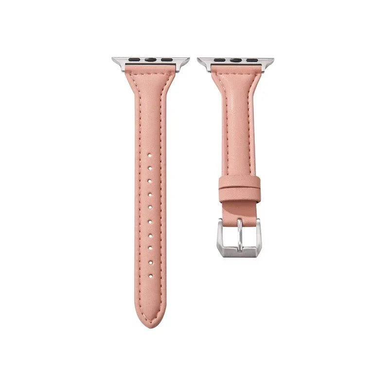 Slim Leather Apple Watch Band
