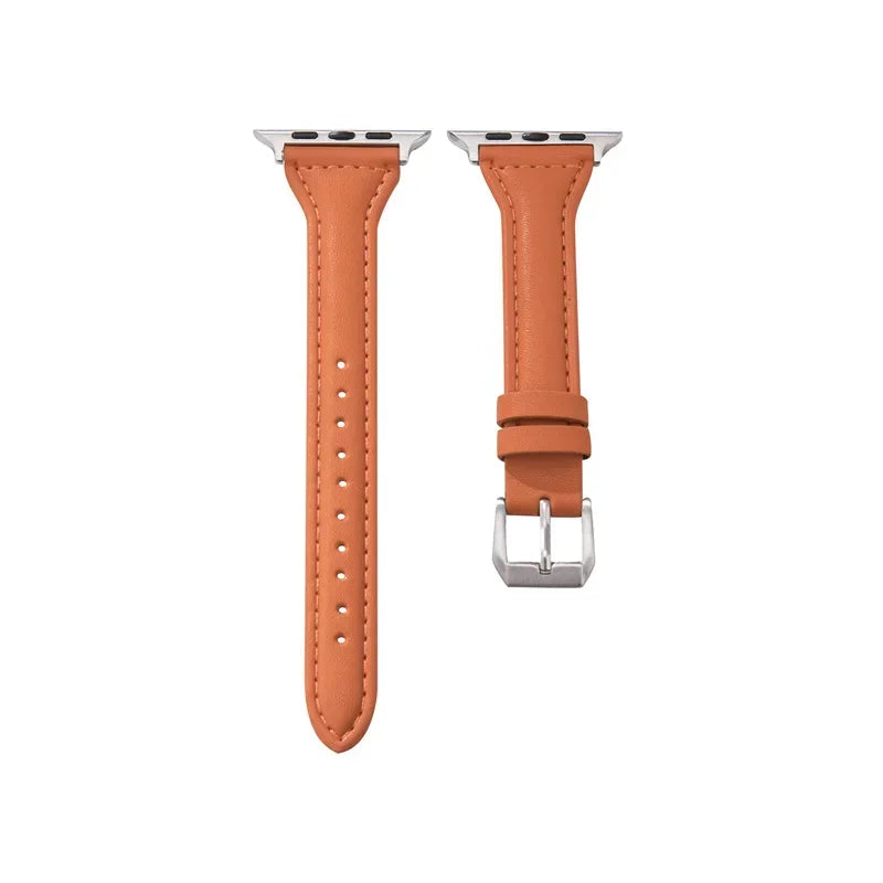Slim Leather Apple Watch Band