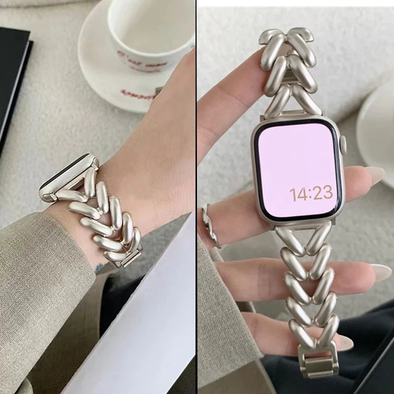 Metal Strap Apple Watch Band