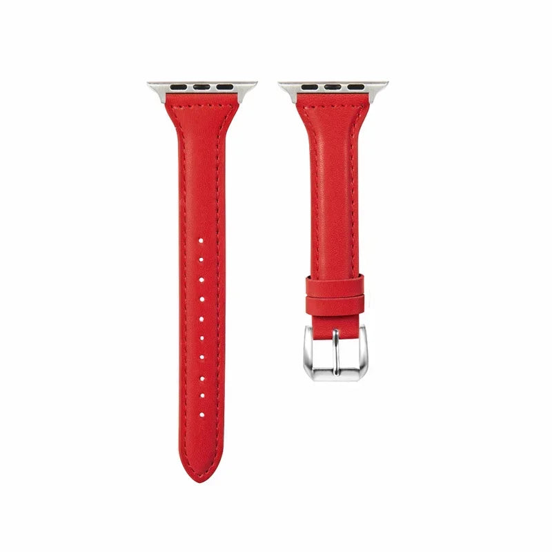 Slim Leather Apple Watch Band