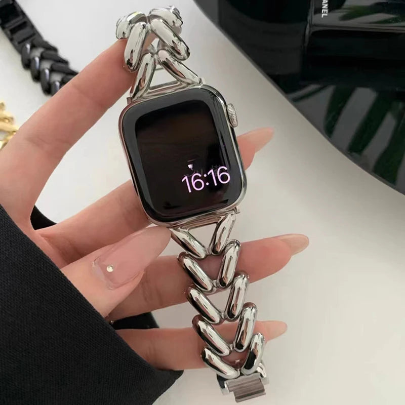 Metal Strap Apple Watch Band