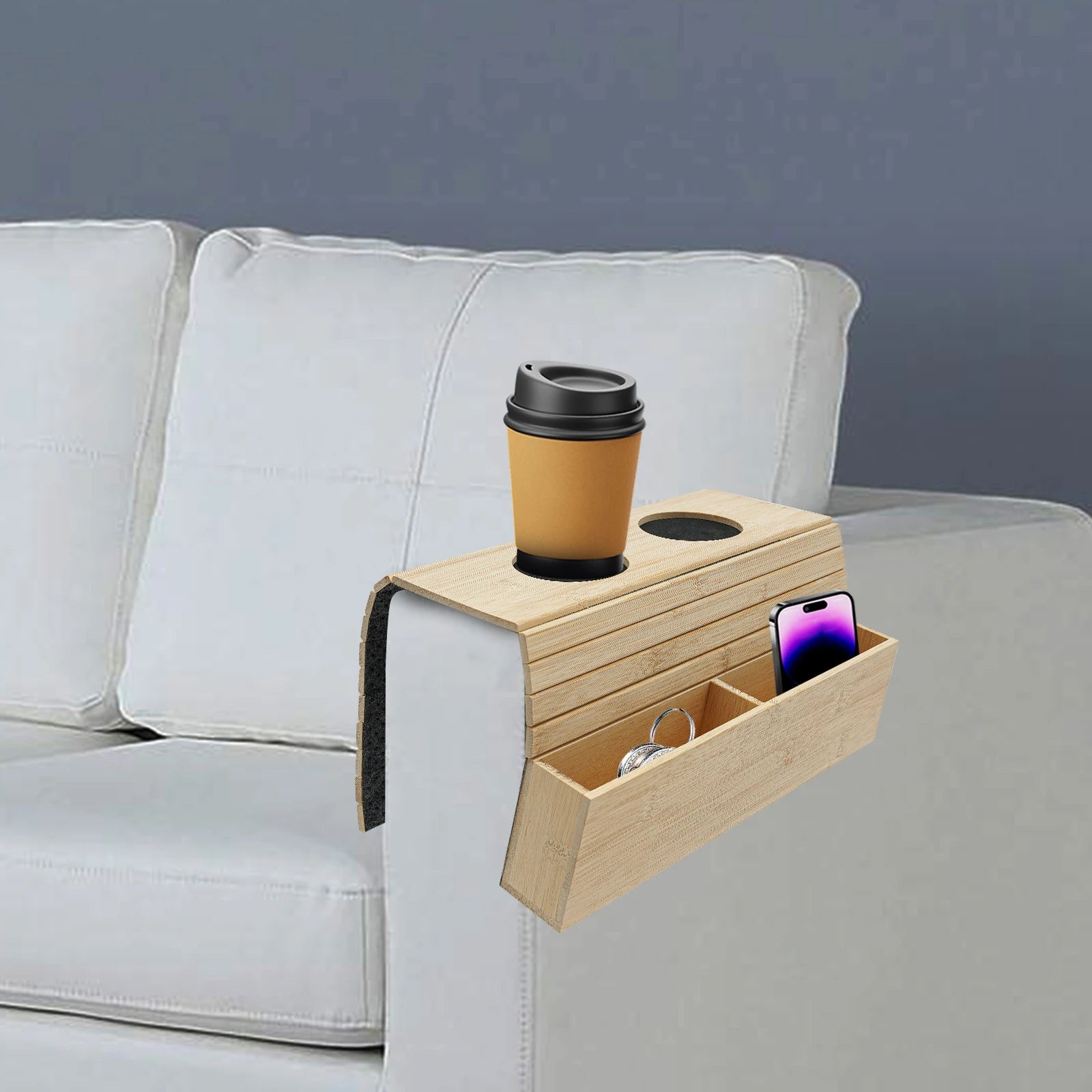 Bambus-Sofatablett