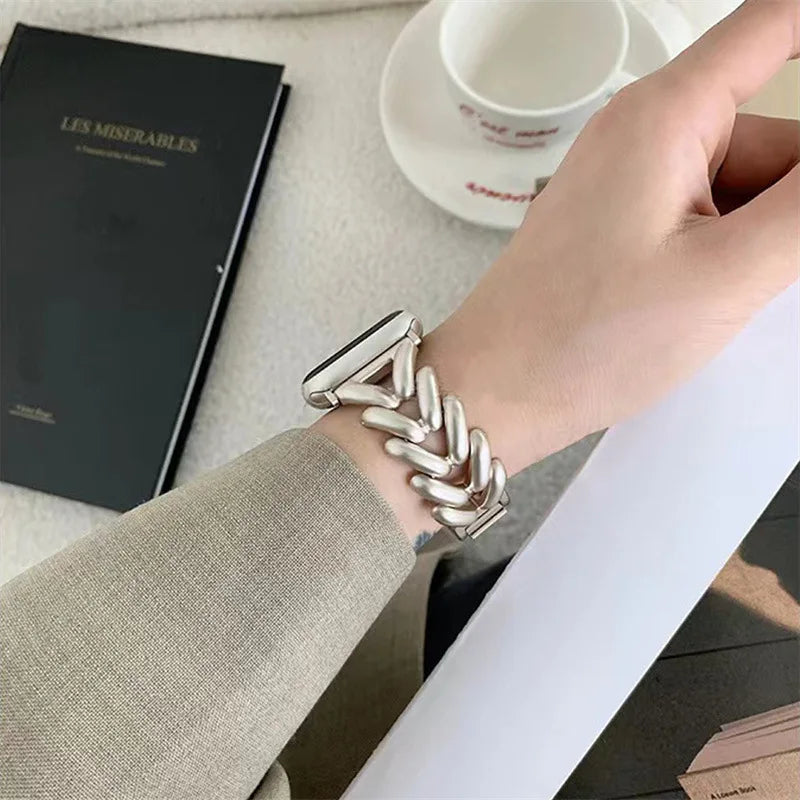 Metal Strap Apple Watch Band