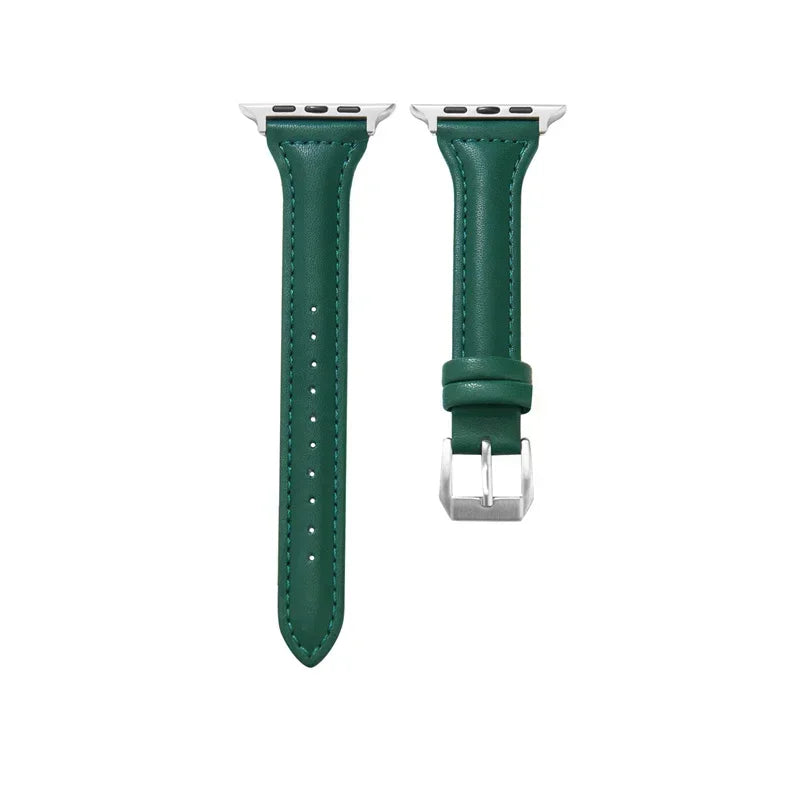 Slim Leather Apple Watch Band