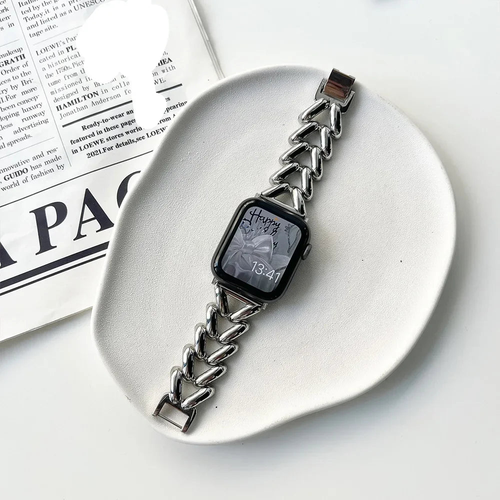 Metal Strap Apple Watch Band