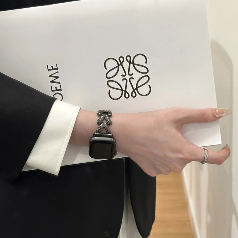 Metal Strap Apple Watch Band