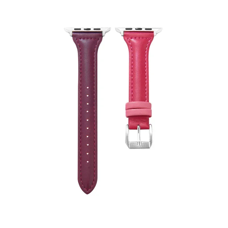 Slim Leather Apple Watch Band