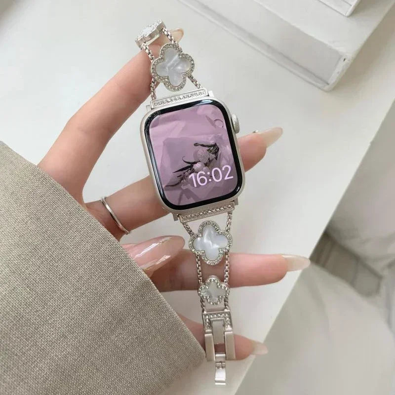 Lucky Clover Apple Watch Armband - Sternenlicht