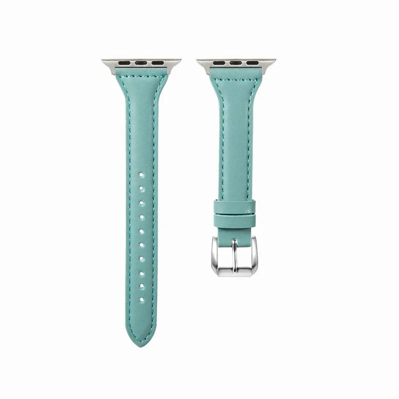 Slim Leather Apple Watch Band