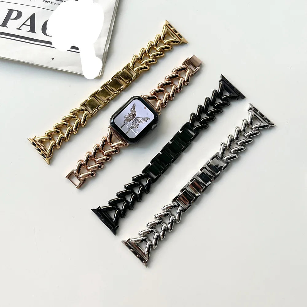 Metal Strap Apple Watch Band
